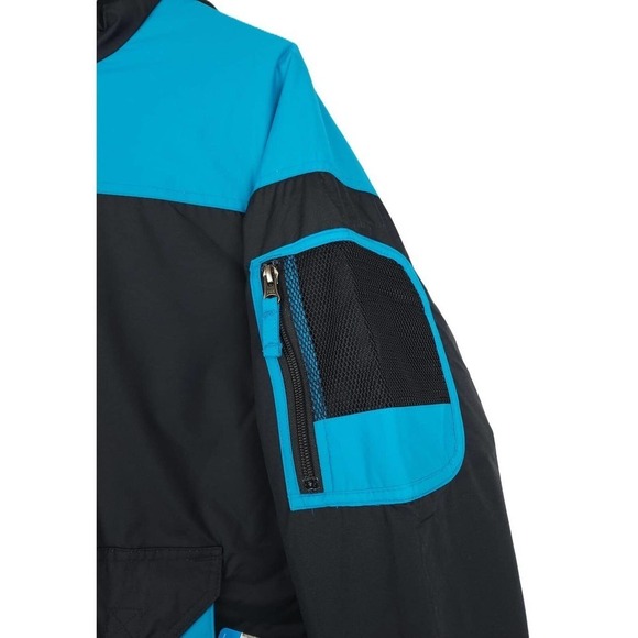 Columbia Men's Challenger 1/2 Zip Pullover Jacket Black/Fjord Blue Small NWT - Picture 4 of 7